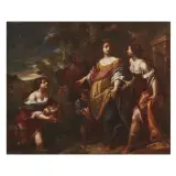 Simone Pignoni, The Finding Of Moses, oil on canvas