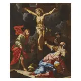 Francesco Conti, Crucifixion Resurrection, oil on canvas