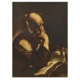 Giovanni Battista Beinaschi, Philosopher, oil on canvas