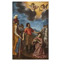 Martyrdom Of Saint Margaret by Francesco Curradi, oil on canvas, offered Oct 2024