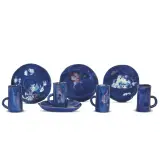 Fausto Melotti, Coffee set varnished, ceramic plate