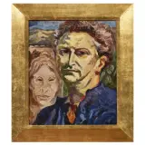 Carlo Levi, Portrait, oil on canvas