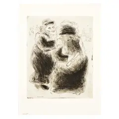 Untitled by Marc Chagall, Le rencontre en Houppelande, offered Oct 2024