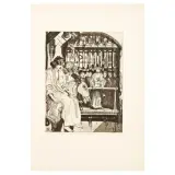 Max Klinger, Am Tor 1915, etching and aquatint