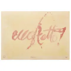 Ugo Carrega, Ecco fatto, mixed media on canvassed paper