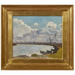 L'Adda a Besnate 1936 by Leonardo Dudreville, offered Oct 2024