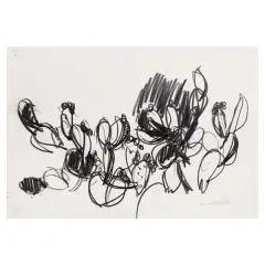 Cactus 1964 by Ennio Morlotti, pencil on paper, offered Oct 2024