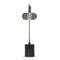 Simon Benetton, Untitled metal on, wood base h