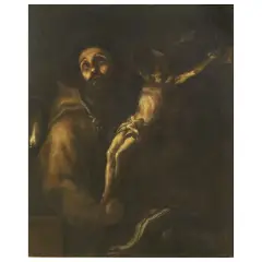 Antonio Zanchi, Estasi Di San Francesco, oil on canvas