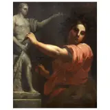 Giuseppe Bartolomeo Chiari, Allegory Of Sculpture, oil on canvas