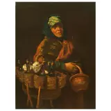 Cherubino Kirchmayer, Wine Seller, oil on panel