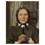 Giovanni Boldini, Grandmother And Grandson, oil on cardboard