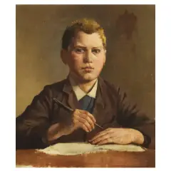 Giuseppe Abbati, One Hour Lesson, oil on canvas