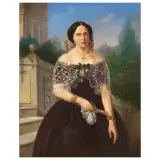 Silverio Capparoni, Portrait Of A Lady, oil on canvas