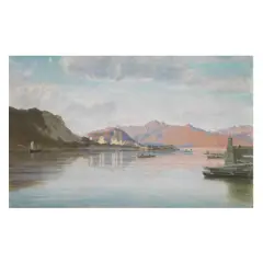 Twilight Calming by Marco Calderini, oil on cardboard, offered Oct 2024