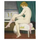 Henry Caro-Delvaille, Dressing Up, oil on canvas