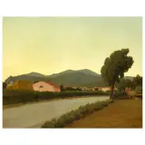 Nicodemo Vagaggini, Quercianella, oil on plywood