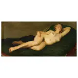 Kornelij Sanadze, Female Nude, oil on canvas
