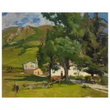 Giorgio Oprandi, Altopiano Montano, oil on compensato
