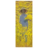 Pompeo Fabri, Yellow Flowers, pastel on paper