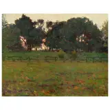 Umberto Gambassini, Landscape, oil on canvas