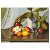 Still Life by Valentino Ghiglia, oil on cardboard, offered Oct 2024