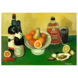 Giovanni March, Still Life With Bottles, oil on canvas