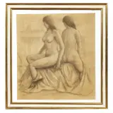 Ubaldo Oppi, Two women at the seaside 1925/27