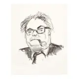 Otto Dix, Max Frisch II 1967, lithograph