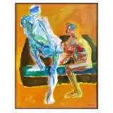 Jean Lamouroux, La chambre juane 1967, acrylics on canvas