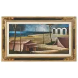 Marcello Scuffi, Campeggio 1983, oil on canvas