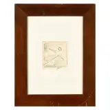 Virgilio Guidi, Figure Indian, ink on paper