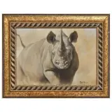 Marco Ramasso, Rhinos, oil on board