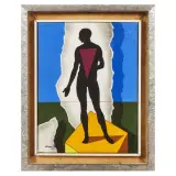 Alexis Keunen, Untitled 1974, oil on canvas