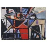 Renato Birolli, Tavolo e frutta 1947