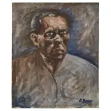 Ottone Rosai, Self-portrait, oil on canvas