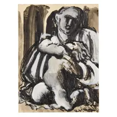 Figures 1926 ca by Mario Sironi, tempera, offered Jun 2024