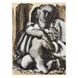 Mario Sironi, Figures 1926 ca, tempera