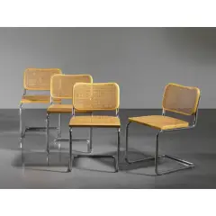 Untitled by Marcel Breuer, FOUR «CESCA» CHAIRS, offered Jun 2024