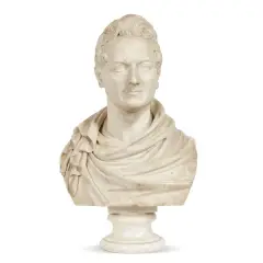 Male Portrait by Raimondo Trentanove, marble, offered Jun 2024