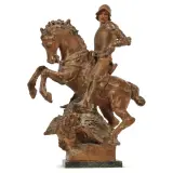 Decimo Passani, Saint George And The Dragon, terracotta