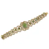 Marchisio, Antica Ditta Marchisio Turquoise Bracelet In 18Kt Yellow Gold, ANTICA DITTA MARCHISIO TURQUOISE BRACELET IN