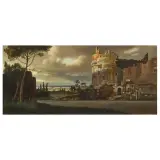 Cesare Ferri, Tomb Of Cecilia Metella, oil on canvas