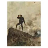 Francesco Vinea, On Watch, oil on canvas