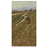 Harvesters by Ludovico Tommasi, oil on canvas, offered May 2024