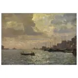Beppe Ciardi, Rain And Sun, Spring, oil on canvas