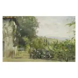 Telemaco Signorini, The Garden Of Dianella, Vinci, oil on canvas