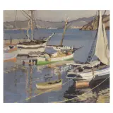 Llewelyn Lloyd, Boats At The Pier