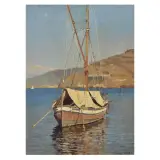 Llewelyn Lloyd, Boat Moored, Elba Island