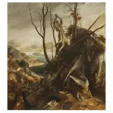 Pietro Annigoni, Ecstasy Of St. Gerome, oil on canvas